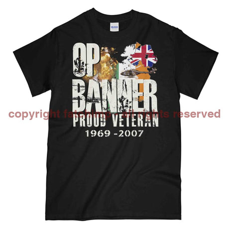 OP Banner Proud Veteran Printed T-Shirt