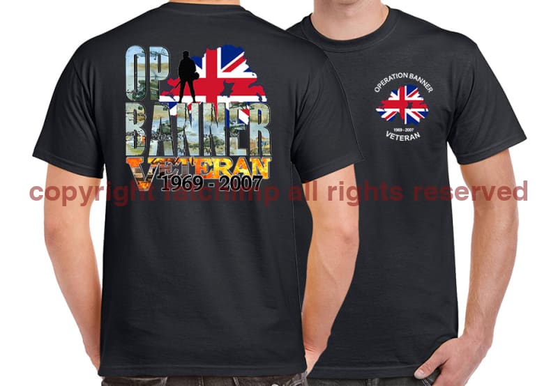 OP Banner Veteran Double Side Printed T-Shirt