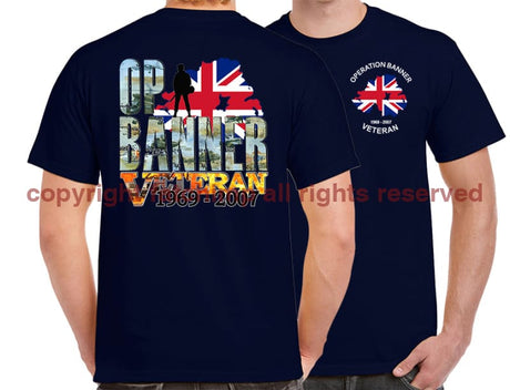 OP Banner Veteran Double Side Printed T-Shirt