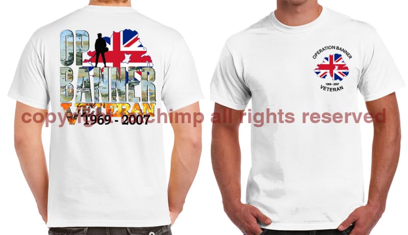 OP Banner Veteran Double Side Printed T-Shirt