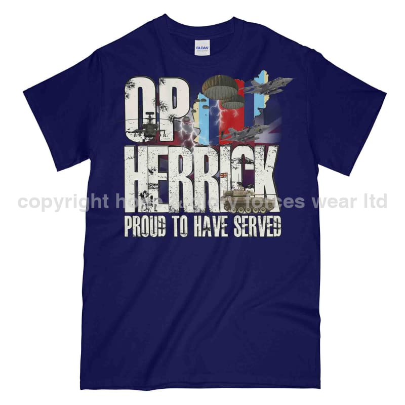 OP Herrick Afghanistan War Veteran Printed T-Shirt – Fat Chimp
