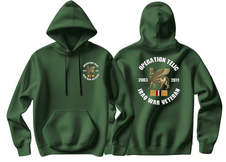 OP Telic Iraq War Veteran Double Side Printed Hoodie
