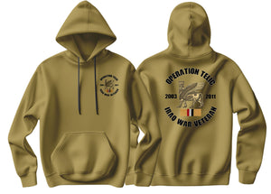 OP Telic Iraq War Veteran Double Side Printed Hoodie