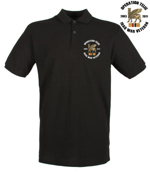 OP Telic Iraq War Veteran Embroidered Pique Polo Shirt