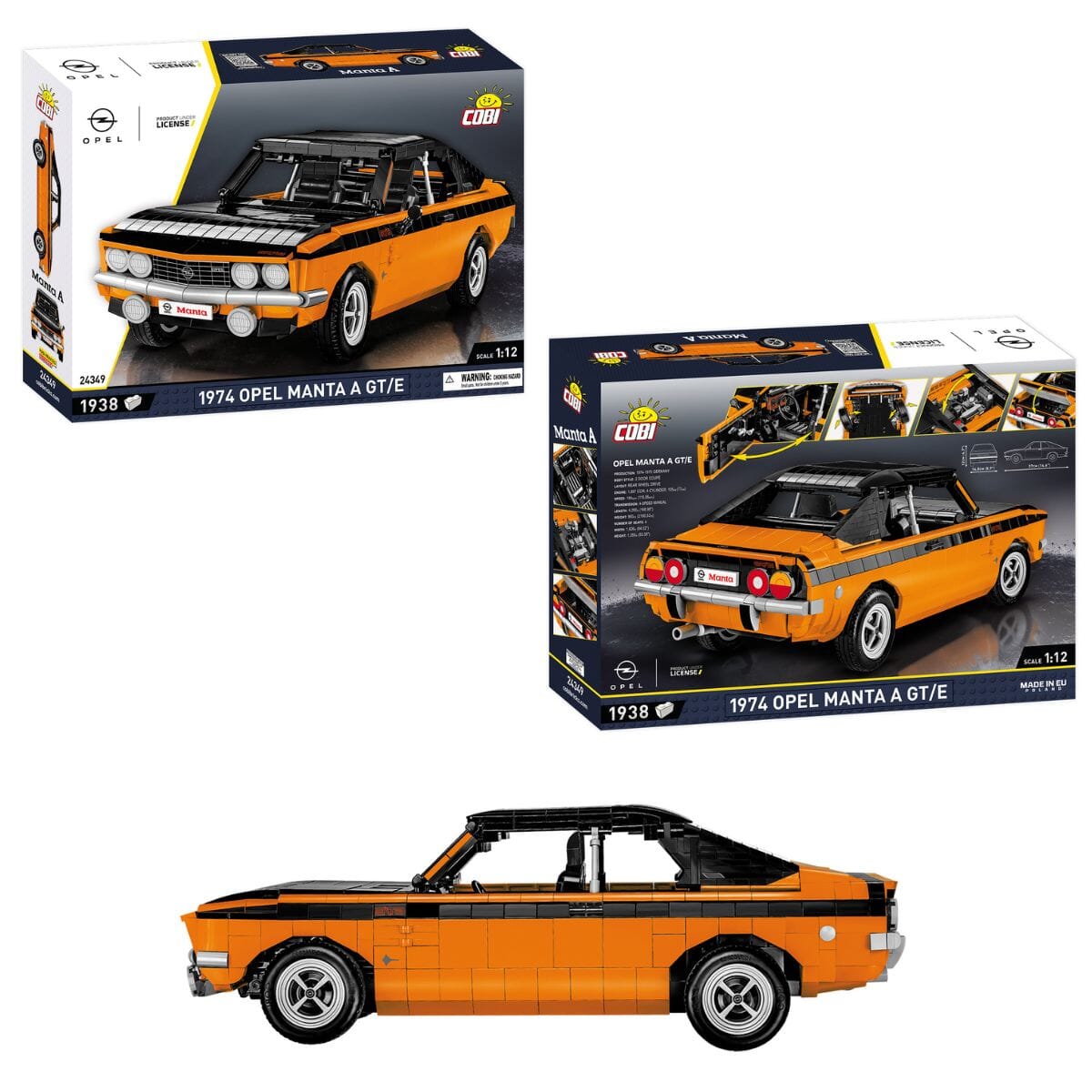 Opel Manta A GT/E 1974 brick model car