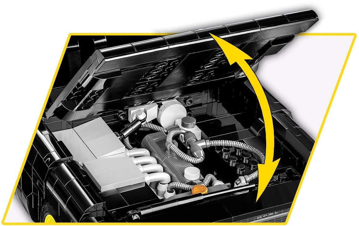 Opel Record C-Schwar brick car model - COBI 24333 - 2078 bricks