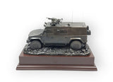 PANTHER CLV Cold Cast Bronze Vehicle on Mahogany base
