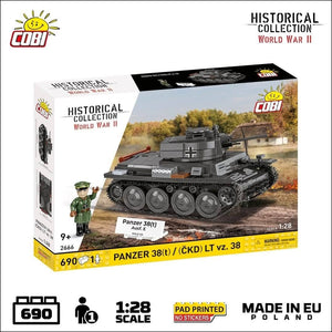 Panzer 38(t) Ausf. E brick model - COBI 2666 - 705 bricks