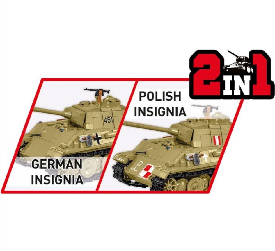 Panzer V Panther AUSF.G 'Pudel' brick model tank 