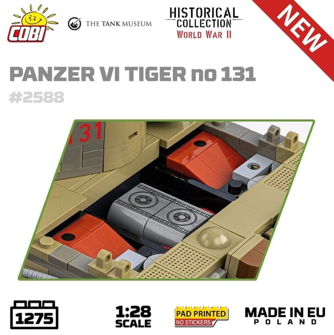 Panzer VI Tiger I 131 The Tank Museum brick tank model 