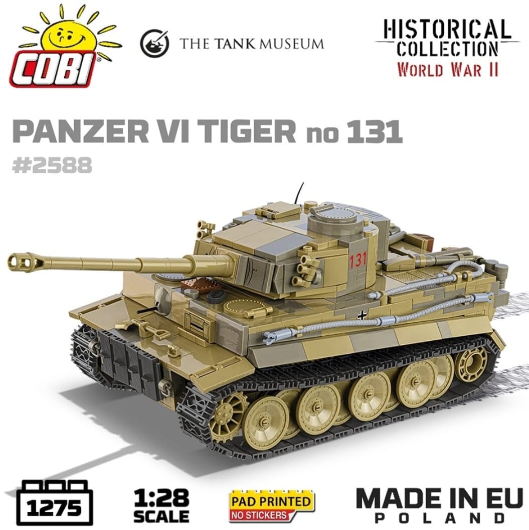 Panzer VI Tiger I 131 The Tank Museum brick tank model 