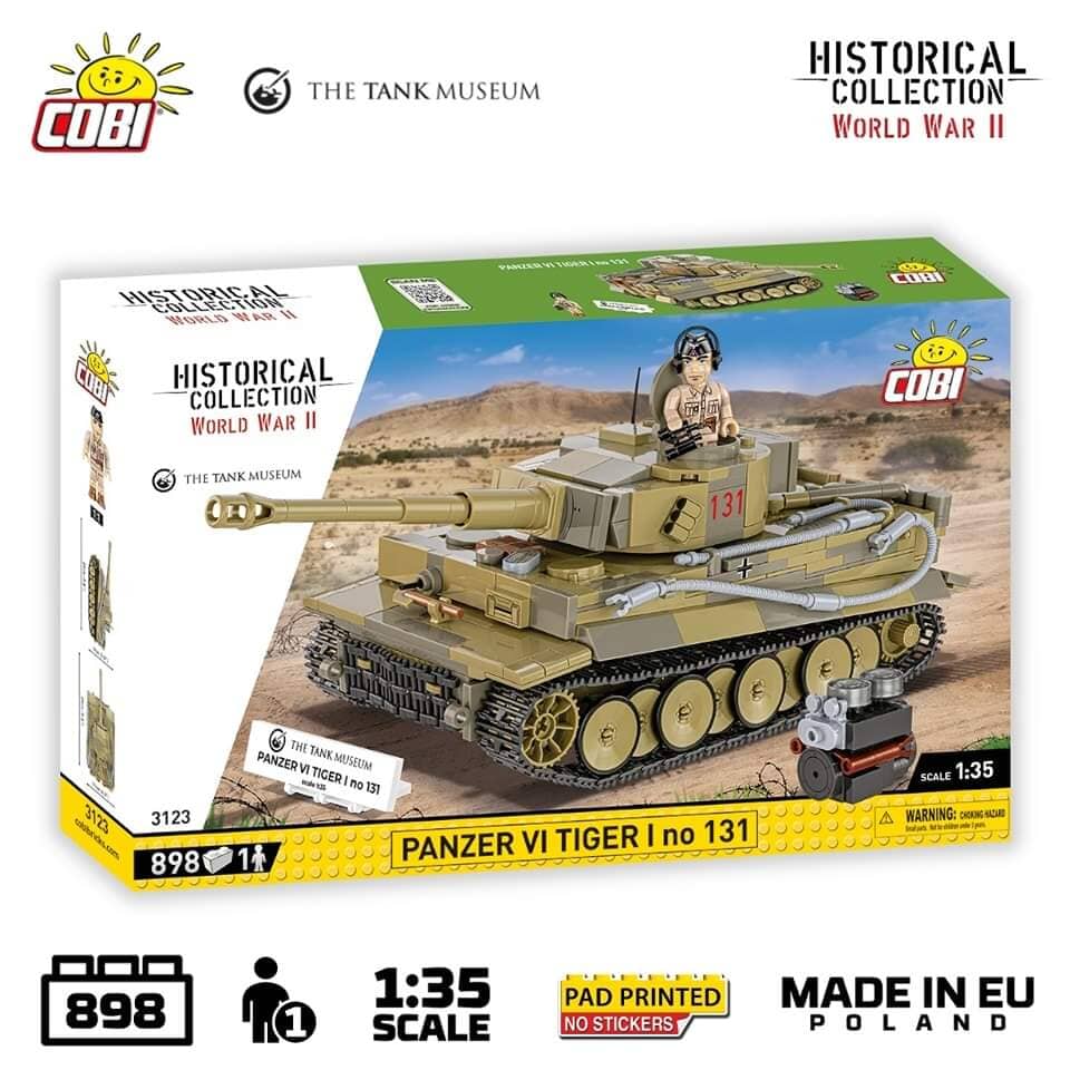 Panzer VI Tiger No. 131 The Tank Museum brick tank model 