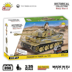 Panzer VI Tiger No. 131 The Tank Museum brick tank model 