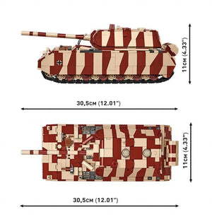 Panzer VIII Maus brick tank model - COBI 3138 - 1353 bricks