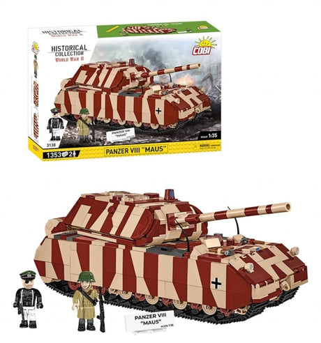 Panzer VIII Maus brick tank model - COBI 3138 - 1353 bricks