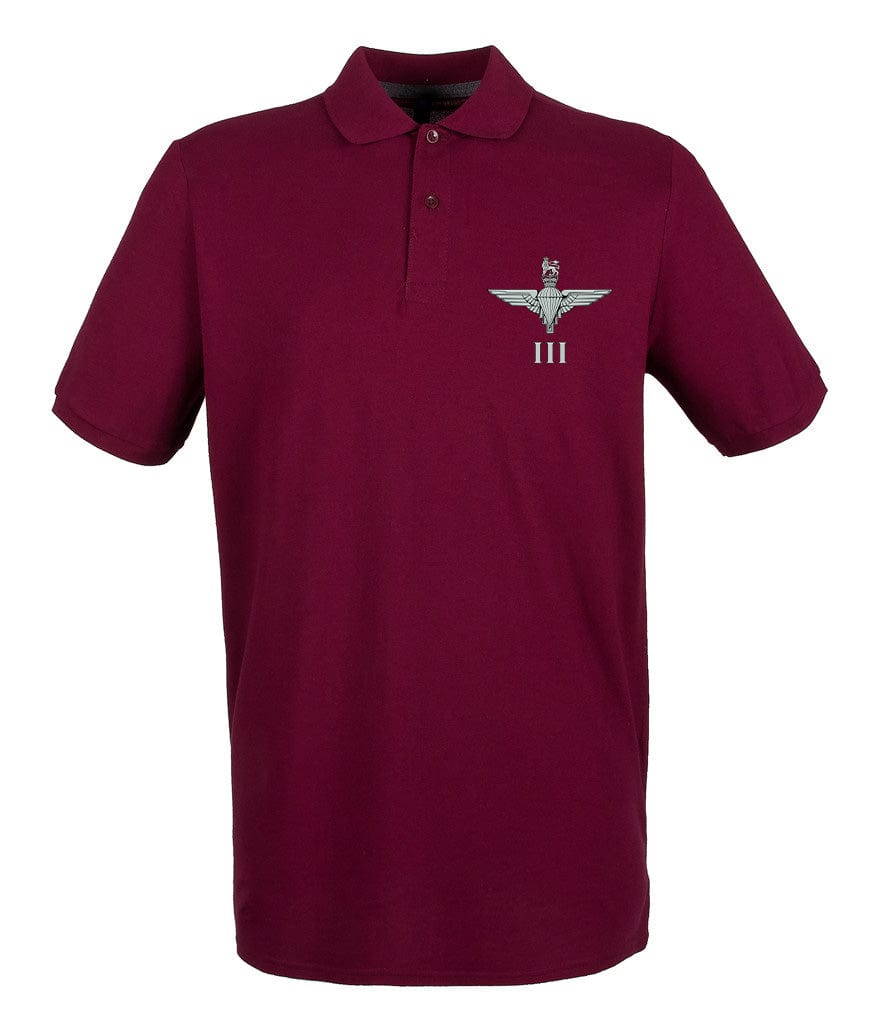 Parachute Regiment 3 PARA Embroidered Pique Polo Shirt