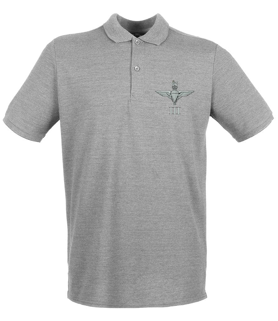 Parachute Regiment 3 PARA Embroidered Pique Polo Shirt