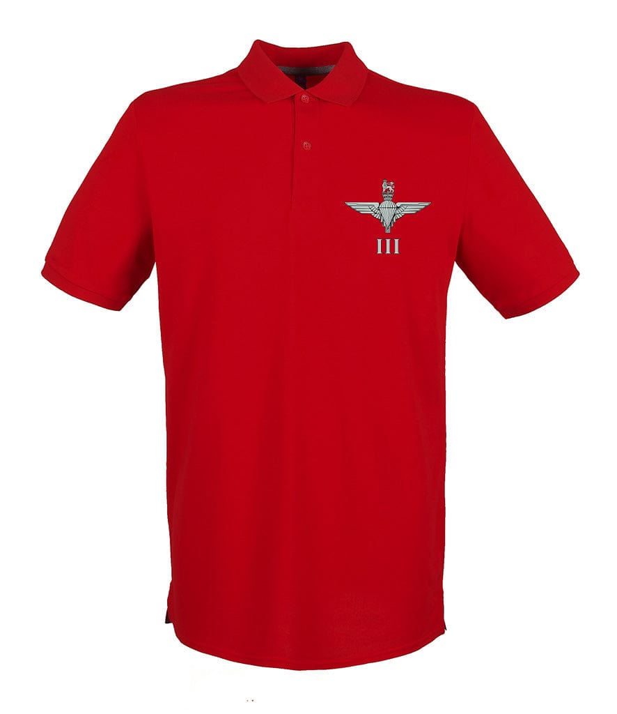 Parachute Regiment 3 PARA Embroidered Pique Polo Shirt