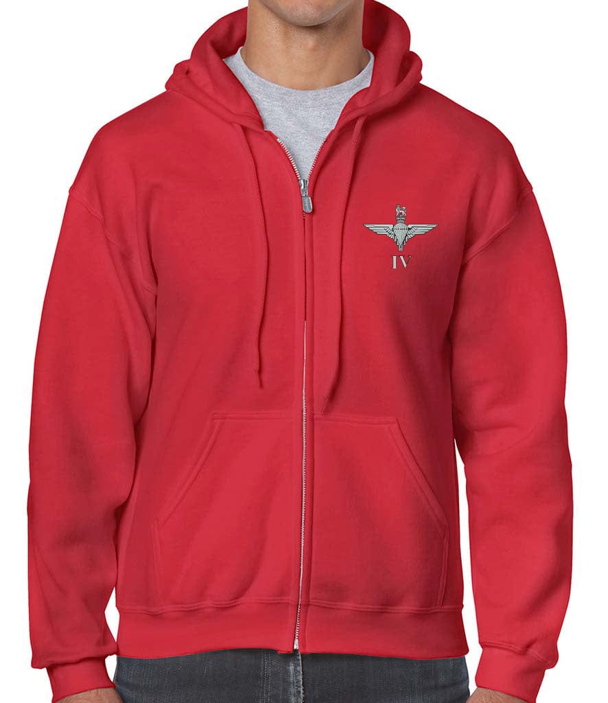 Parachute Regiment 4 PARA Unisex Full Zip Hoodie