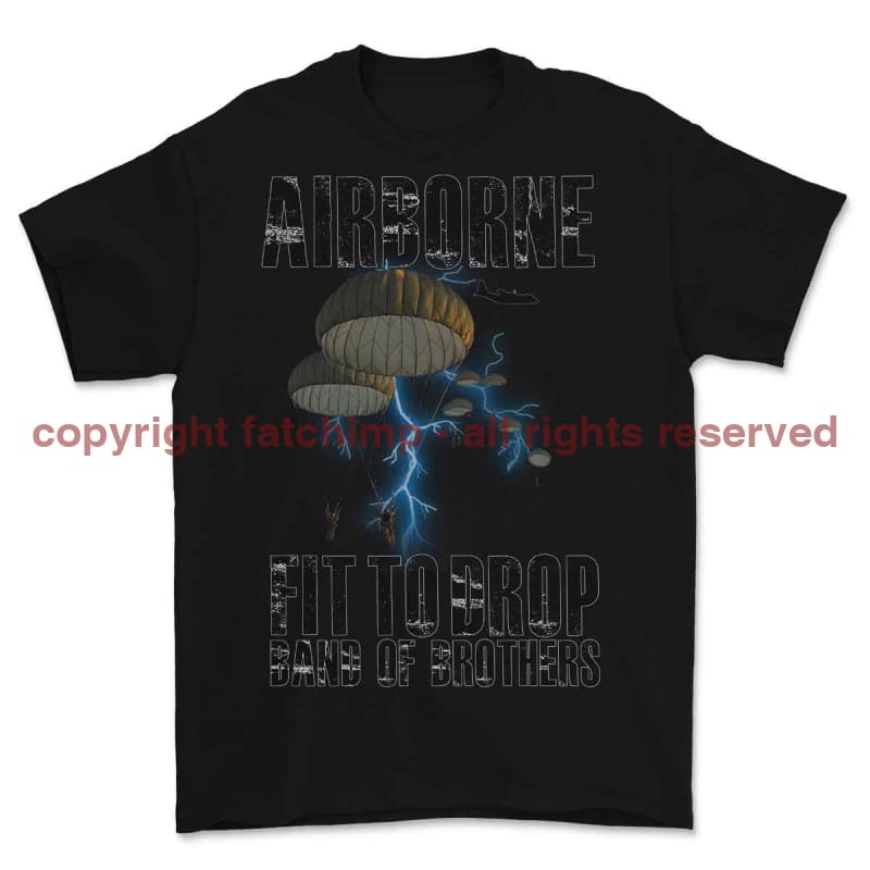 Para Airborne Fit to Drop Printed T-Shirt