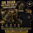 Para - Oh Dear The Para Saw Us T-Rex Double Print T-Shirt