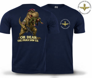 Para - Oh Dear The Para Saw Us T-Rex Double Print T-Shirt