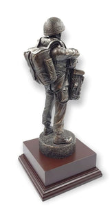 Paratrooper Airborne Soldier Cold Cast Bronze Statue
