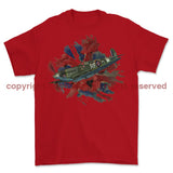 Poppy And Spitfire Lest We Forget Printed T-Shirt