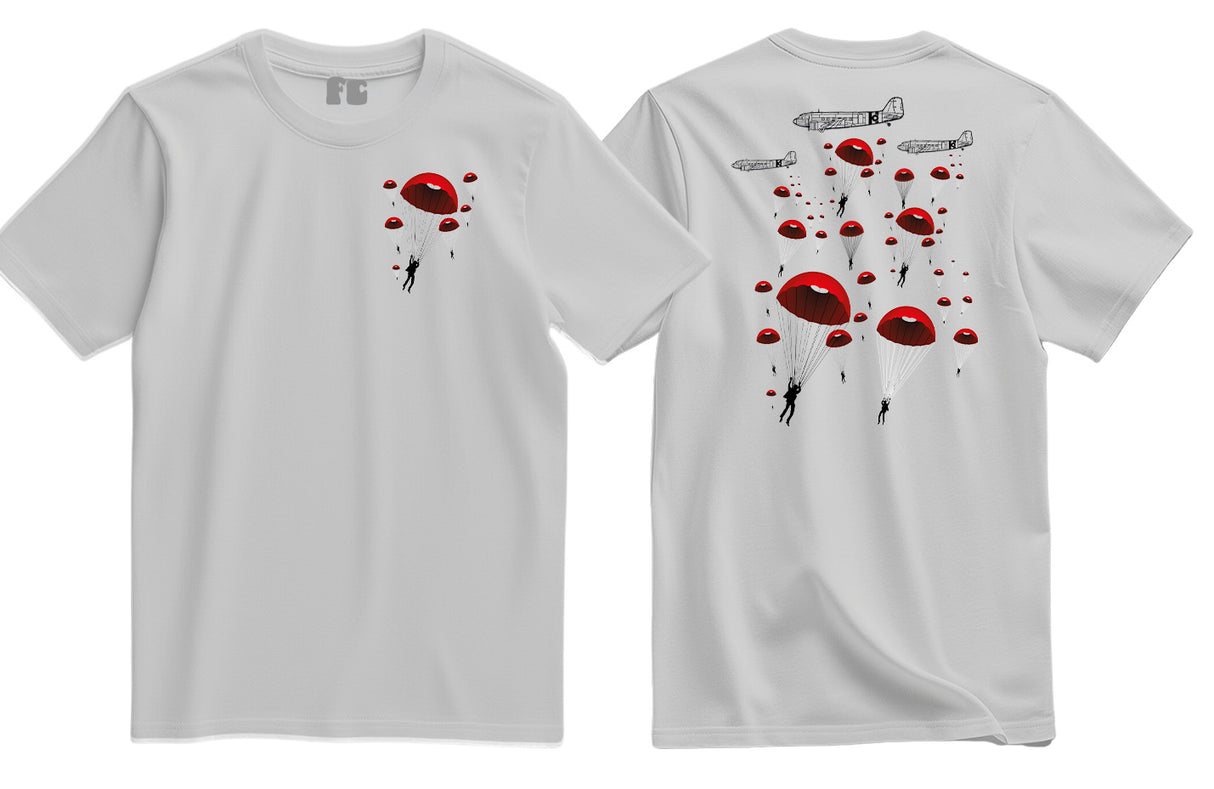 Poppy Chutes Lest We Forget Double Print T-Shirt