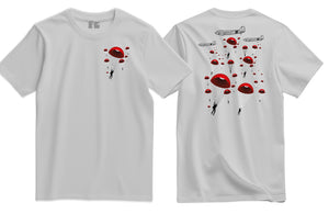 Poppy Chutes Lest We Forget Double Print T-Shirt