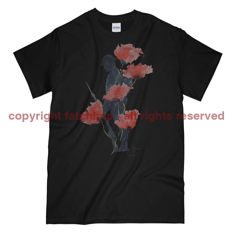 Poppy WW1 Remembrance Tommy Printed T-Shirt