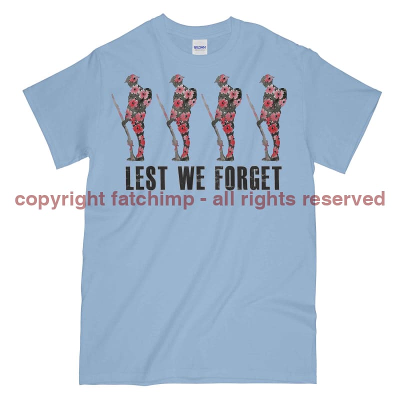 Poppy WW1 Tommy Lest We Forget Printed T-Shirt