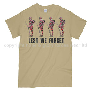 Poppy WW1 Tommy Lest We Forget Printed T-Shirt