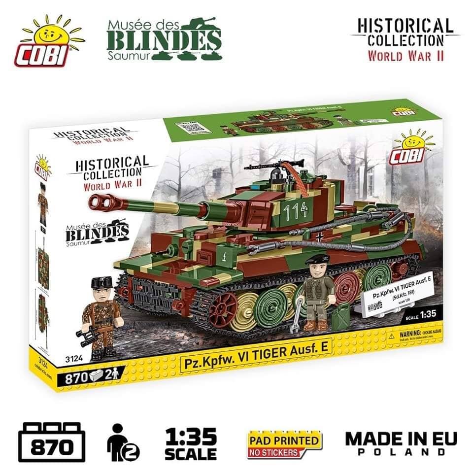 Panzer Tiger VI Ausf. E brick tank model - COBI 3124 - 862 bricks
