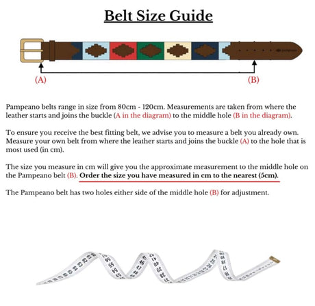 Qaranc Leather Lifestyle Polo Belt Regimental