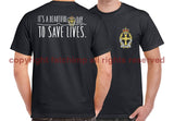 QARANC Saving Lives Double Print Unisex T-Shirt