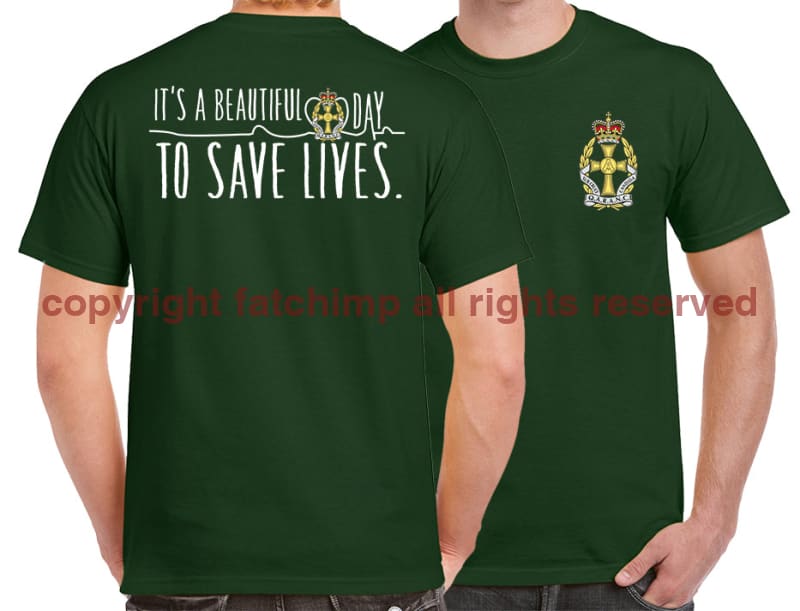 QARANC Saving Lives Double Print Unisex T-Shirt