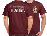 QARANC Saving Lives Double Print Unisex T-Shirt