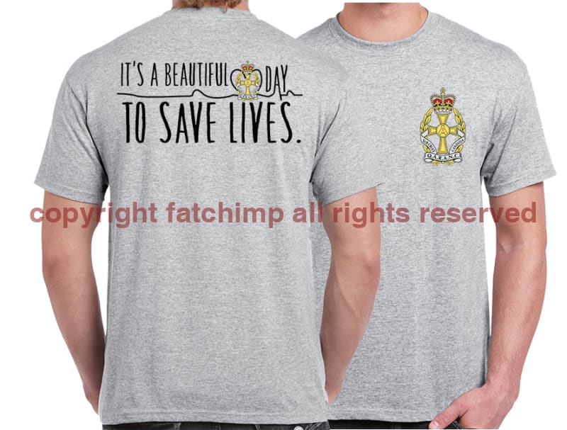 QARANC Saving Lives Double Print Unisex T-Shirt