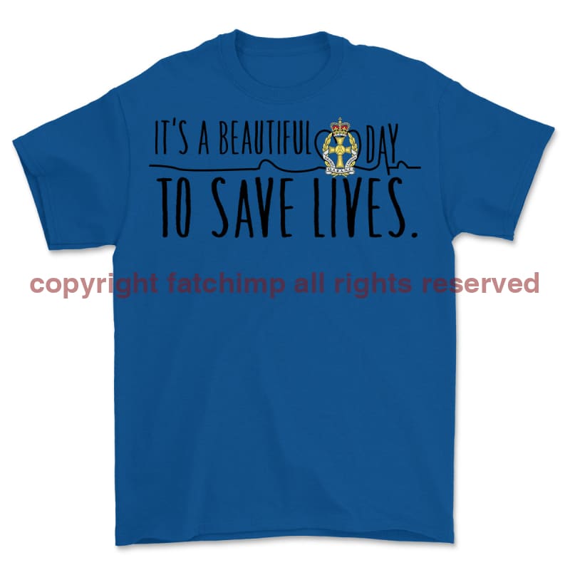 QARANC Saving Lives Front Print Unisex T-Shirt