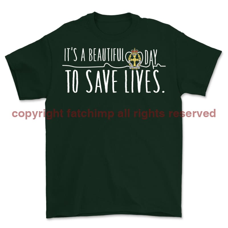 QARANC Saving Lives Front Print Unisex T-Shirt