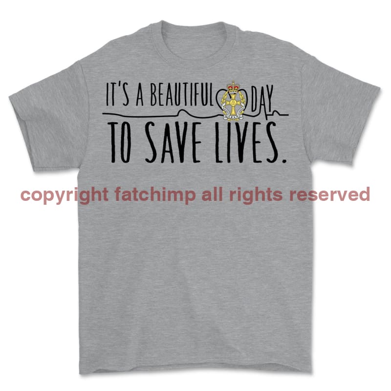 QARANC Saving Lives Front Print Unisex T-Shirt