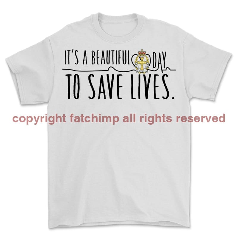 QARANC Saving Lives Front Print Unisex T-Shirt