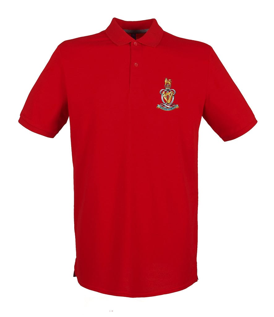 Queen's Royal Hussars Embroidered Pique Polo Shirt