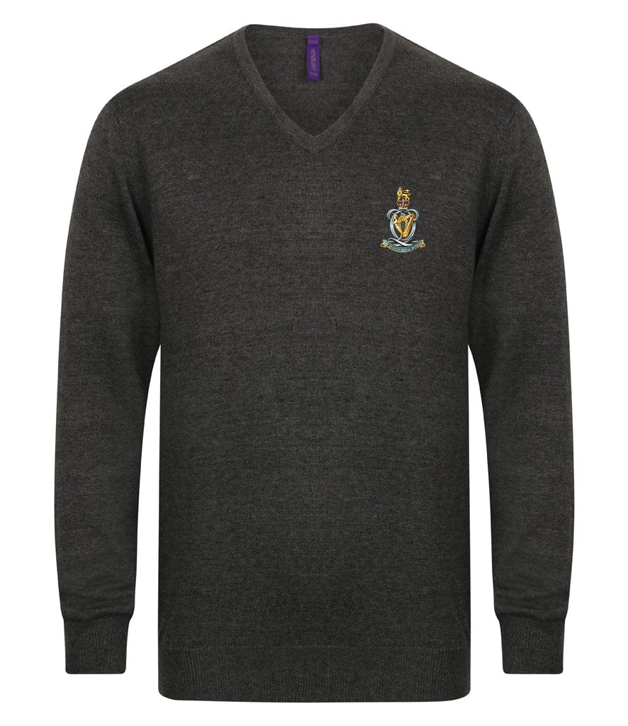 Queen's Royal Hussars Lightweight V Neck Sweater