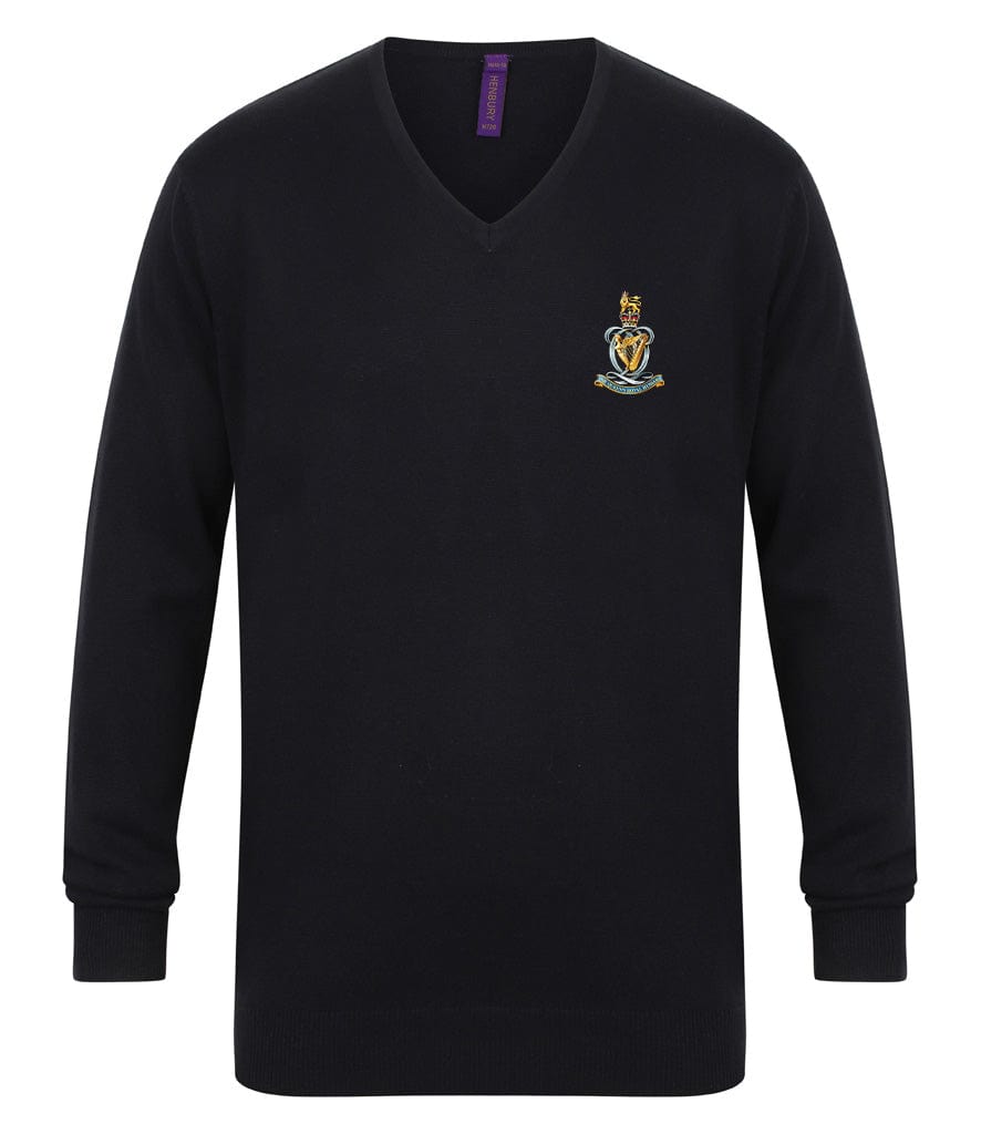 Queen's Royal Hussars Lightweight V Neck Sweater