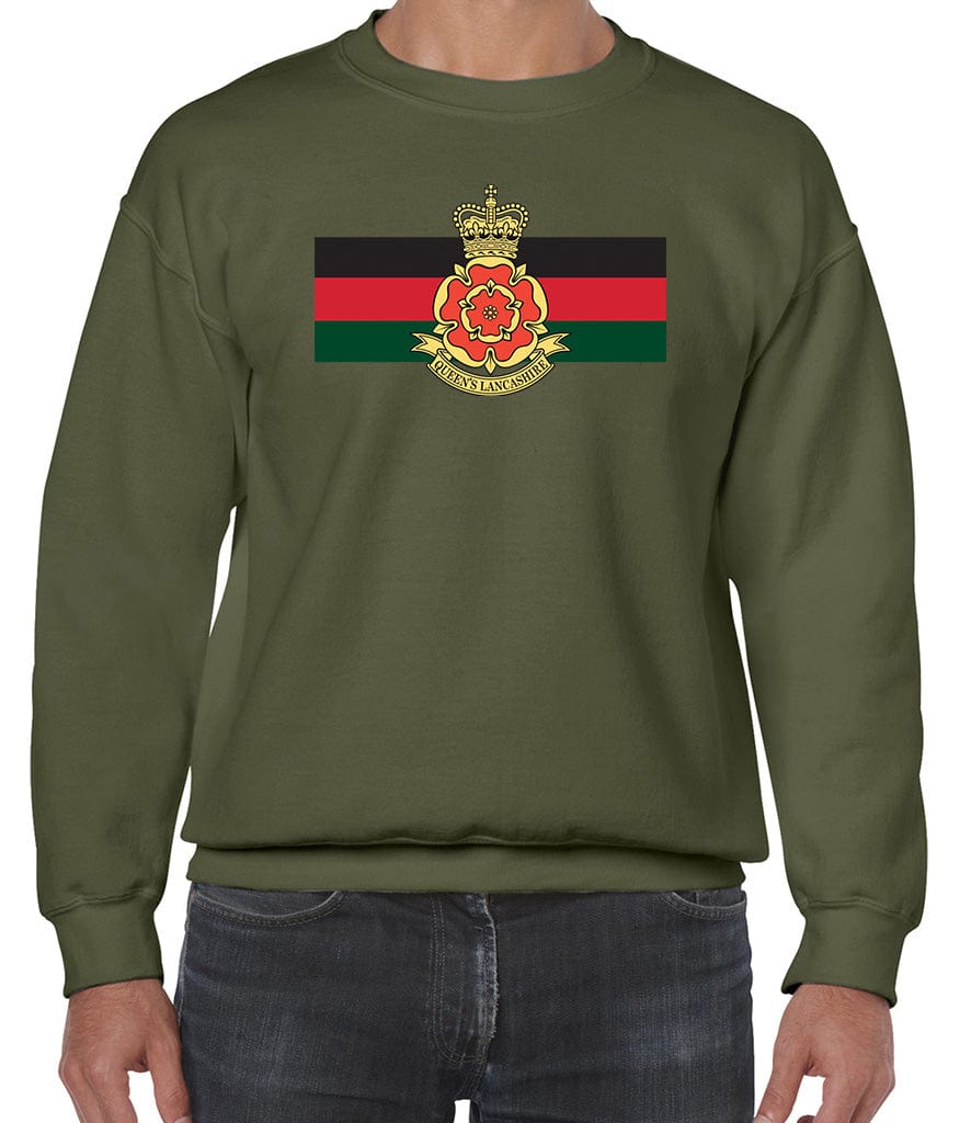 Queen's Lancashire Regiment Front Printed Sweater