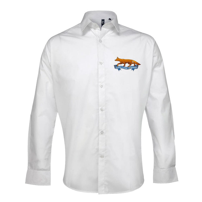 Queen's Own Yeomanry Embroidered Long Sleeve Oxford Shirt