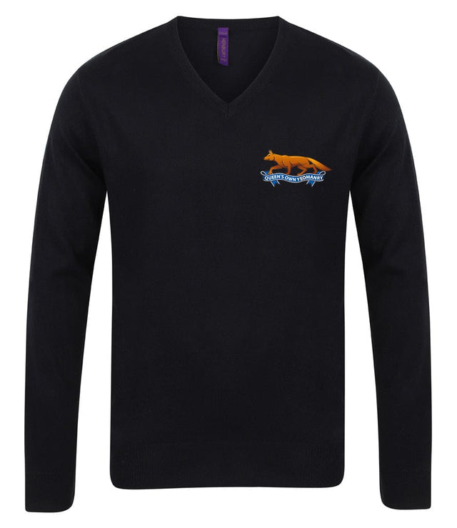 Queen's Own Yeomanry Lightweight V Neck Sweater