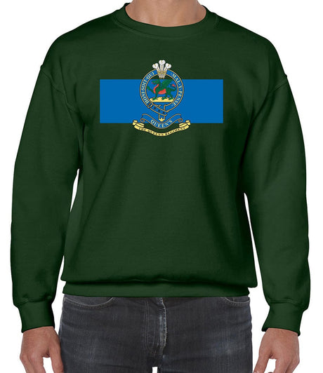 Queen's Regiment Front Printed Sweater